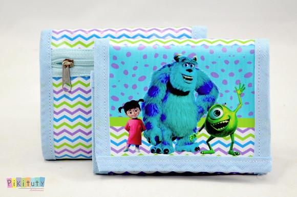 Carteira infantil Monstros SA