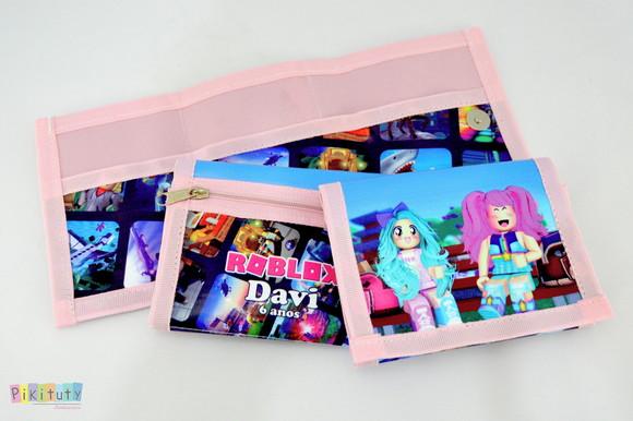 Carteira infantil Roblox para meninas