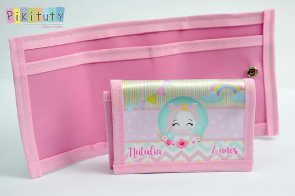 Carteira infantil Unicórnio