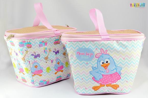 Cesta Pic Nic térmica - Galinha Pintadinha