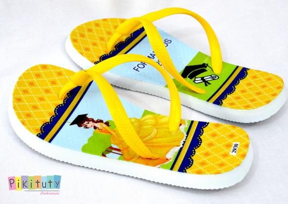 Chinelo Personalizado - A bela e A fera Formatura