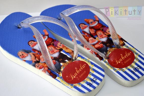 Chinelo Personalizado - 7 anões