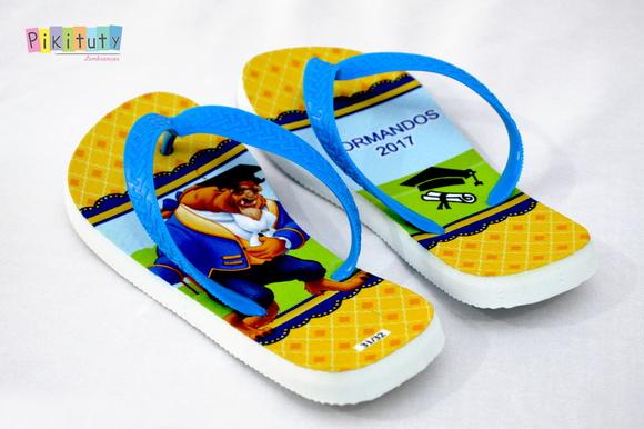 Chinelo Personalizado - A bela e A fera Formatura