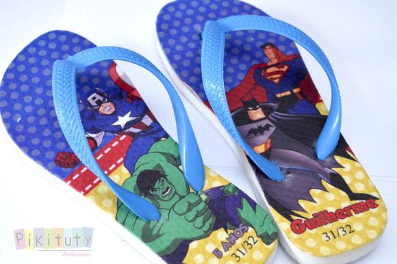 Chinelo Personalizado - Heróis