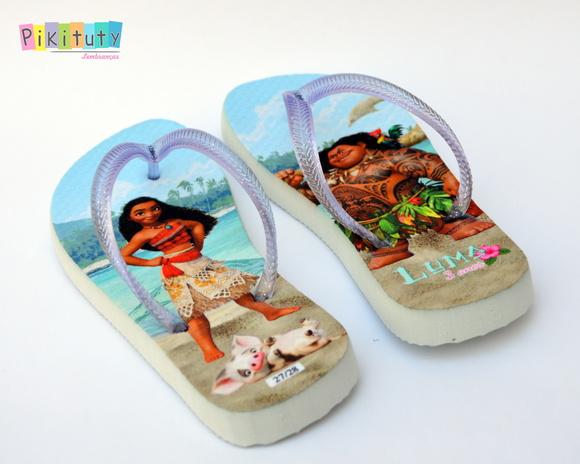 Chinelo Personalizado - Moana