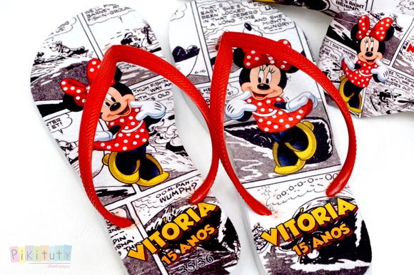 Chinelo Personalizado - Minnie