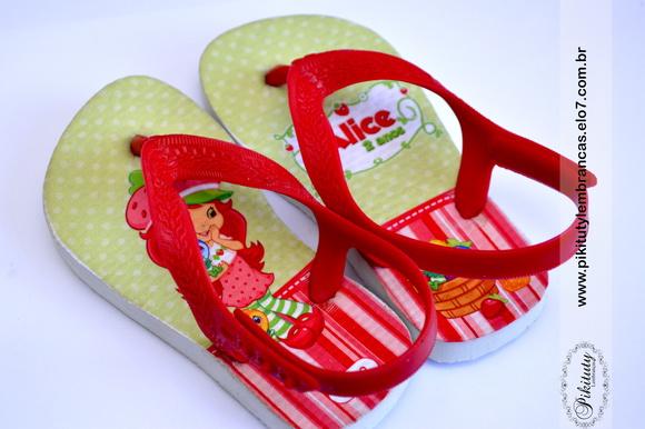 Chinelo Personalizado - Moranguinho