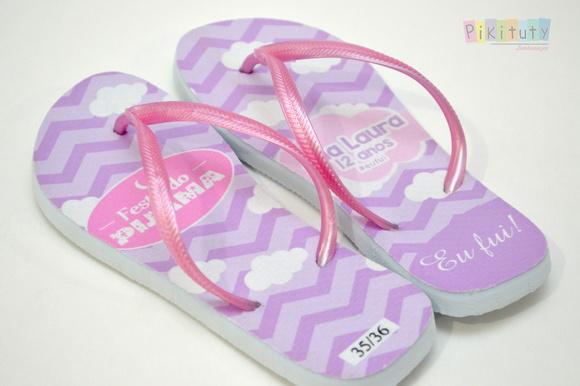 Chinelo Personalizado - Nuvens