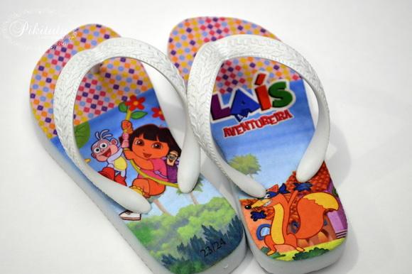 Chinelo Personalizado Dora a Aventureira