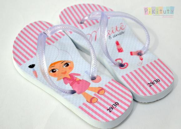 Chinelo Personalizado Noite de Beleza