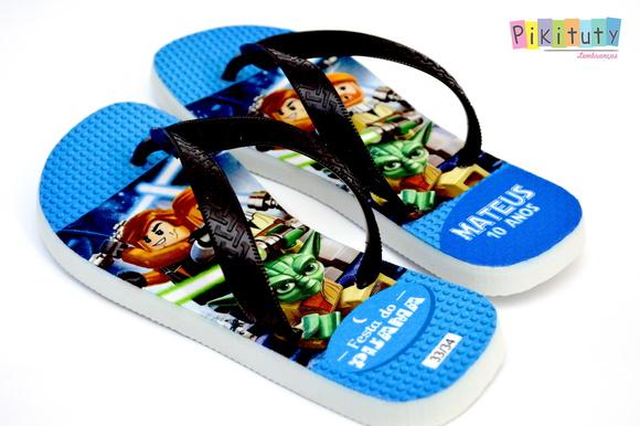 Chinelo Personalizado Lego Star Wars