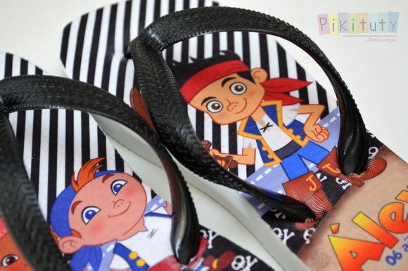 Chinelo Personalizado Jake e os piratas