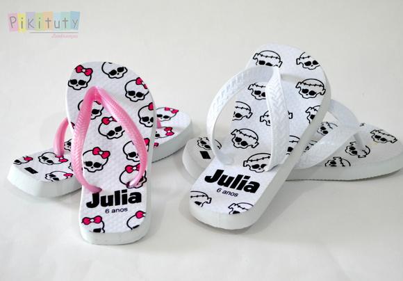 Chinelo Personalizado Monster High