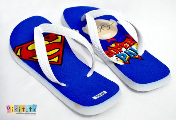 Chinelo Personalizado Super Pai