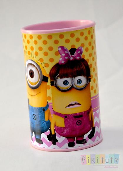 Cofrinho Minions Rosa