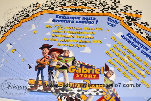 Convite 10x15 Toy Story