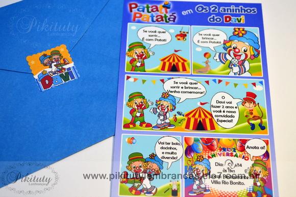 Convite Gibi Patati Patatá