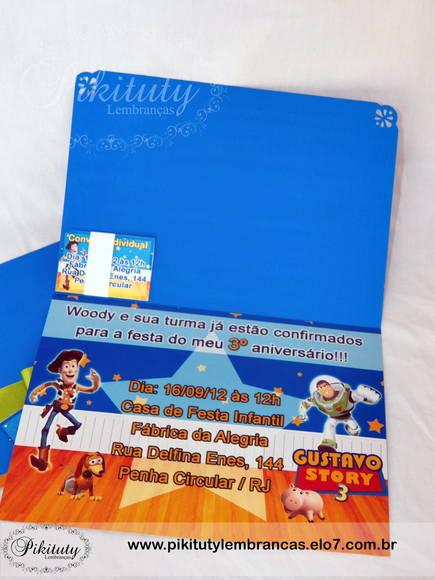 Convite Infantil Luxo