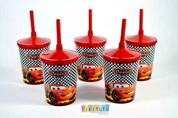 Copo c/ canudo - Carros Disney