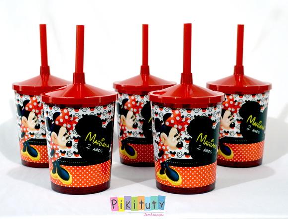 Copo c/ canudo - Minnie