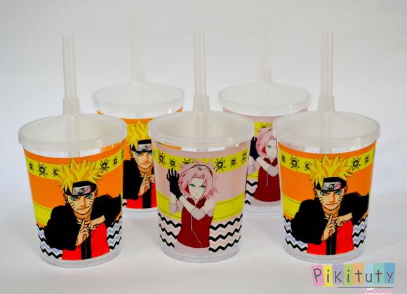 Copo c/ canudo - Naruto