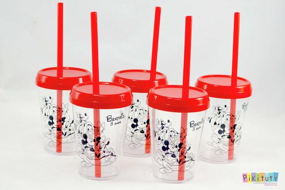 Copo c/ canudo 400 ml Turma do Mickey