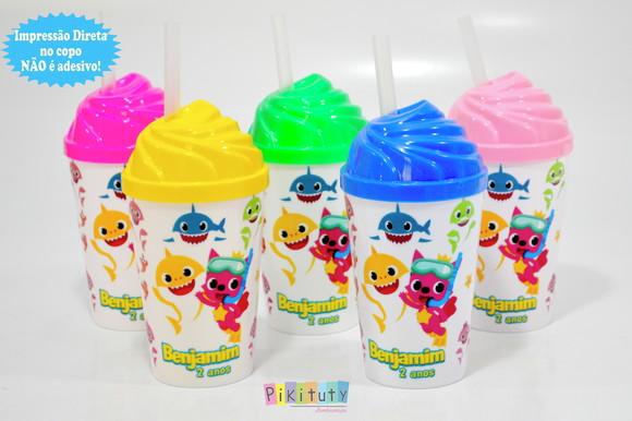 Copo Chantilly 350ml - Baby Shark