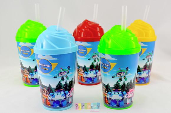 Copo Chantilly 350ml - Robocar Poli