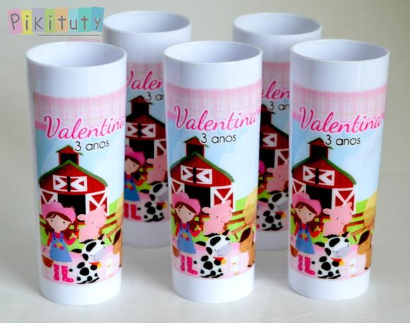 Copo Long Drink - Fazendinha Rosa