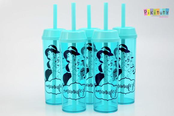Copo Long Drink c/ canudo Jasmine
