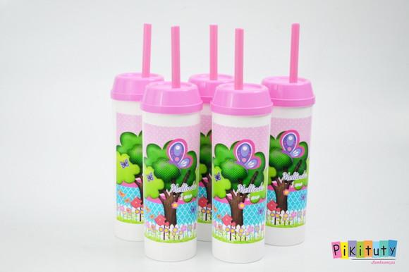 Copo Long Drink c/ canudo Jardim Encantado