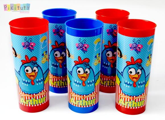 Copo Long Drink Galinha Pintadinha
