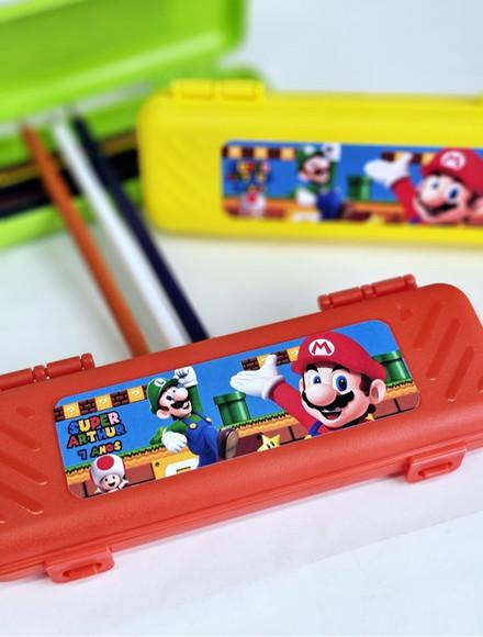 Estojo Plástico Personalizado - Super Mario