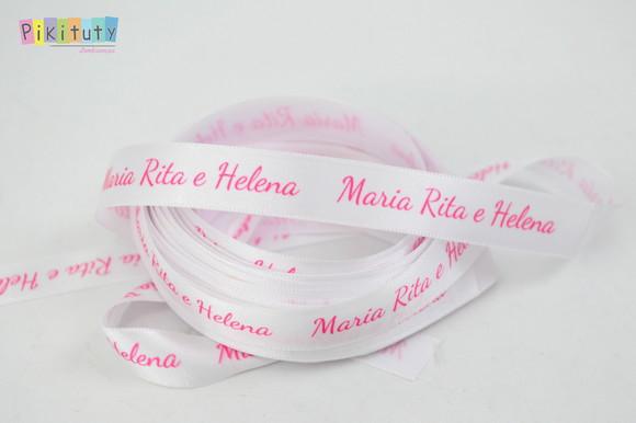 Fita em cetim Personalizada com nome