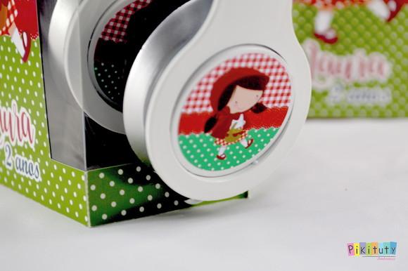 Fone de Ouvido Dobrável Chapeuzinho Vermelho