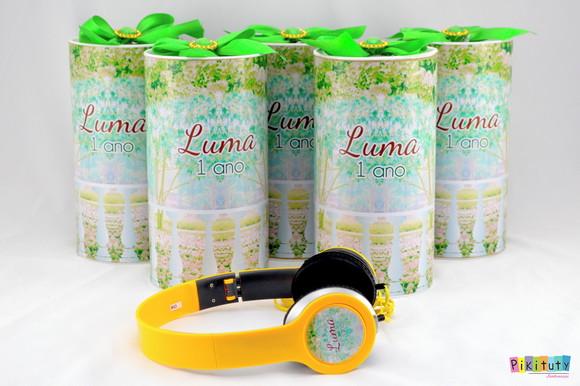 Fone de Ouvido Na Lata - Jardim para meninos