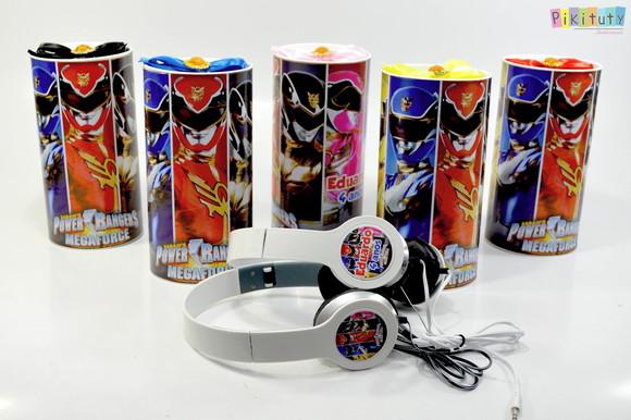 Fone de Ouvido na Lata - Power Rangers