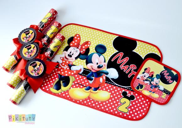 Jogo Americano Mickey e Minnie