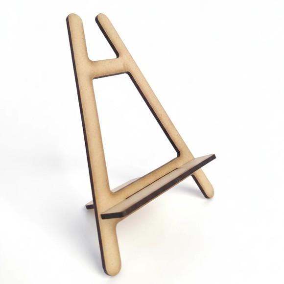 Kit 10 Cavalete de Mesa Suporte Pintura 10x15 mdf