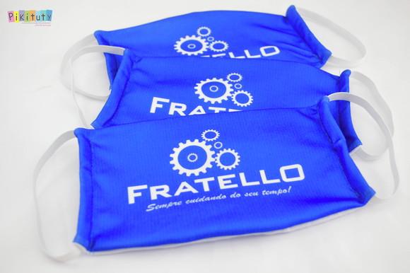 Kit 3 máscaras cirúrgicas em tecido Adul/Infantil Sua Logo