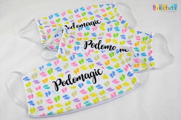 Kit 3 máscaras cirúrgicas em tecido Adul/Infantil Sua Logo