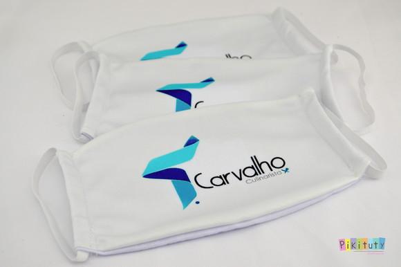 Kit 3 máscaras cirúrgicas em tecido Adul/Infantil Sua Logo