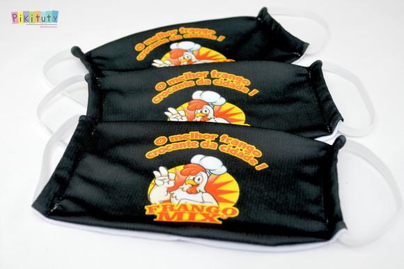 Kit 3 máscaras cirúrgicas em tecido Adul/Infantil Sua Logo