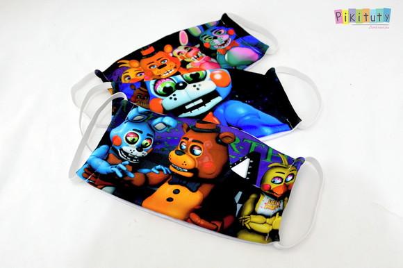 Kit 3 máscaras em tecido Adul/Infantil Animatronics