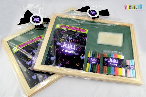 Kit Brincando de escolinha - Festa Neon