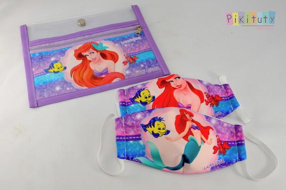 Kit c/ 1 Porta máscara + 2 máscaras de proteção Ariel