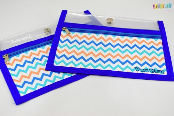 Kit c/ 1 Porta máscara + 2 máscaras de proteção Chevron