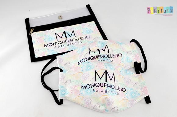 Kit c/ 1 Porta máscara + 2 máscaras de proteção Empresa