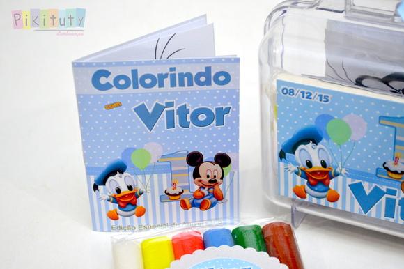 Kit Colorir + Massinha Baby Disney