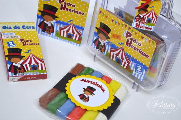 Kit Colorir + Massinha Circo - Mágico